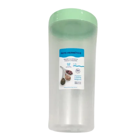 POTE HERMETRICO TAMPA VERDE C ROSCA 1,5 LT
