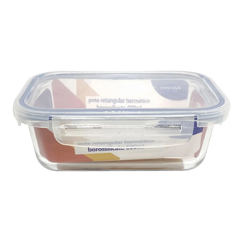 POTE DE VIDRO RET. BORO 600ML MIMO'STYLE