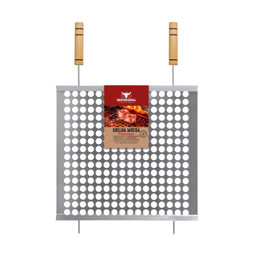 GRELHA TELA MOEDA 50CM X 39 CM GRILAZER