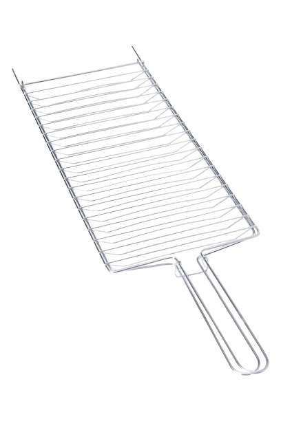 GRELHA P PEIXE LIGHT CROMADA 42X20CM MADEFER