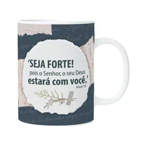 CANECA PORCELANA 280 ML SALMOS RELOBRAZ