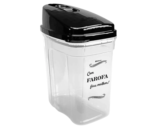 PORTA FAROFA C TAMPA DOSADORA 836 ML NITRON