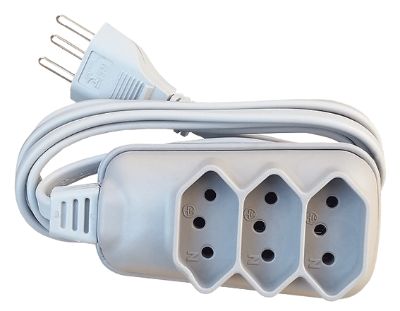 ESTENÇAO BABY TRIPLA CINZA 5 MT 10A