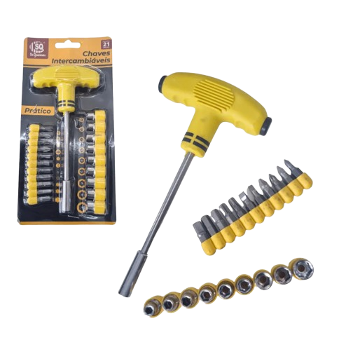 CONJUNTO DE CHAVES MANUAL C/21 PECAS SQ2000