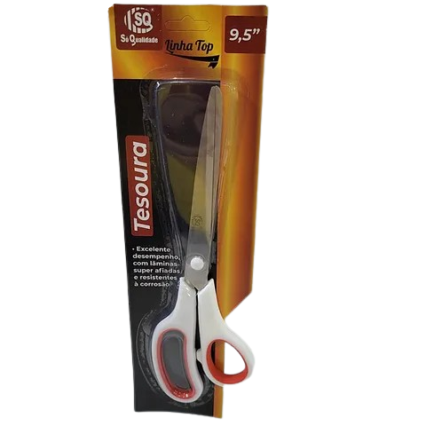 TESOURA EM METAL CABO PLASTICO 9,5" SQ3734