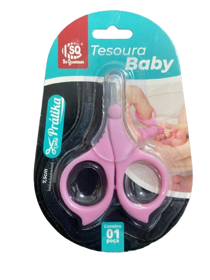 TESOURA BABY COM PONTA FINA SQ4434
