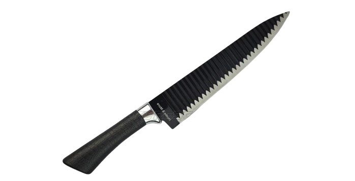 FACA ACO INOX CABO PLASTICO 8" BLACK LINHA TOP CHEF SUSHI