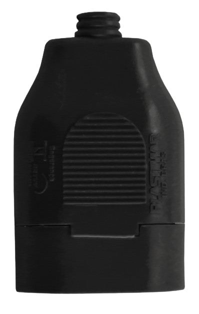 TOMADA SLIM 2P+T PRETA FLOW PACK CELUZ