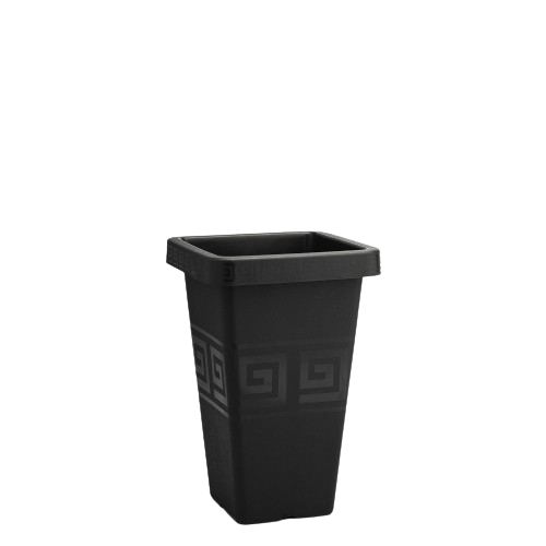 VASO GREGO 13 LTS QUAD PRETO