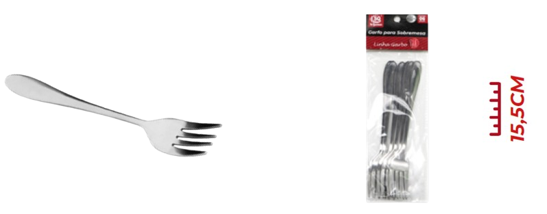 CONJUNTO C/6 GARFOS DE INOX P SOBREMESA SQ