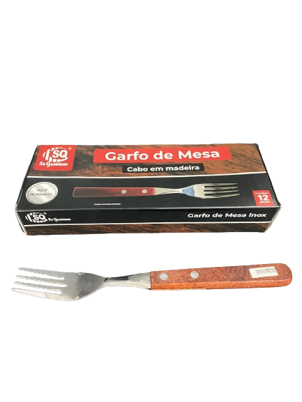 GARFOS INOX C/ CABO MADEIRA SQ