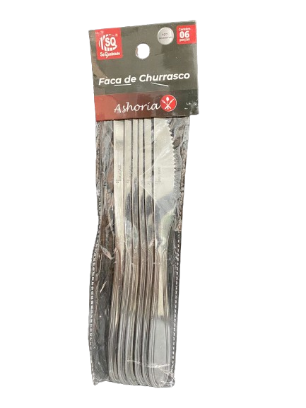 CONJ FACA P CHURRASCO 6 PEÇAS SQ