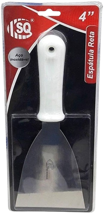 ESPATULA EM INOX CABO PLASTICO