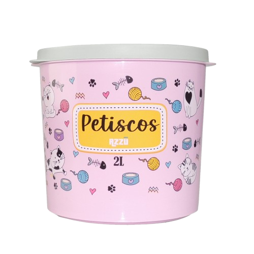 PORTA RACAO 2 LT CAT - ROSA CANDY