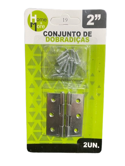 KIT DE DOBRADICAS DE ACO 2" C/2PCS HM