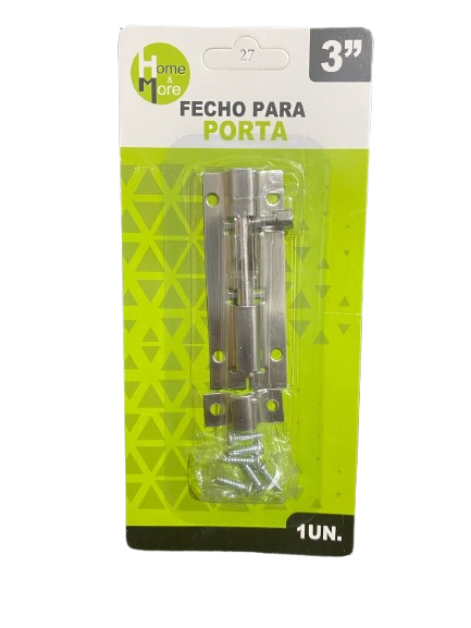 FECHO DE ACO PARA PORTA 3" HM
