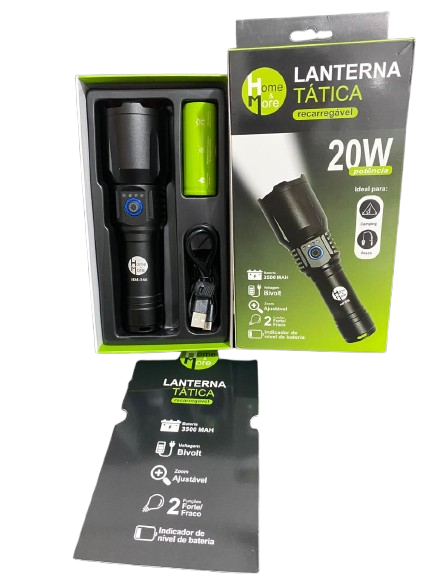 LANTERNA TATICA DE LED REC. 20W BIVOLT