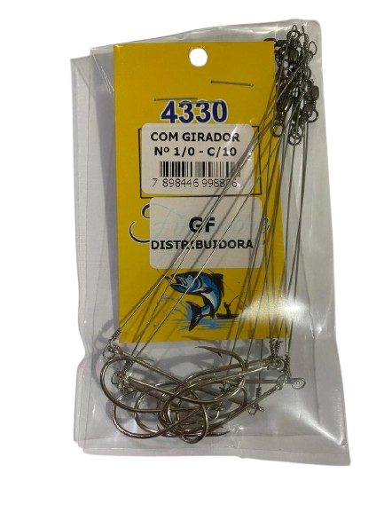 ANZOL ENCASTOADO 4330 C/G 1/0  10X01