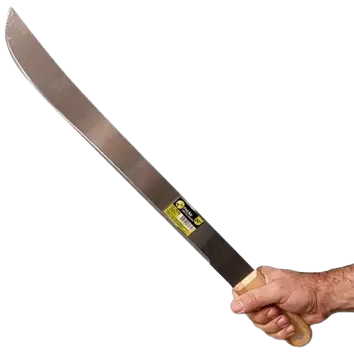 FACÃO DE AÇO INOXIDÁVEL COM CABO DE MADEIRA 20"