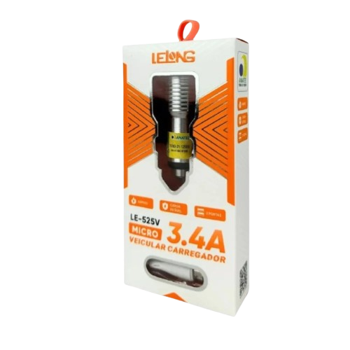 CARREGADOR AUTOMOTIVO 3.4A TIPO C