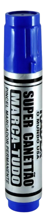 PINCEL MARC.PERMAN. RADEX SUPER CANETTAO (AZ) PONTA 17X8MM