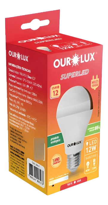 LAMPADA DE LED 12W BIV 3000K
