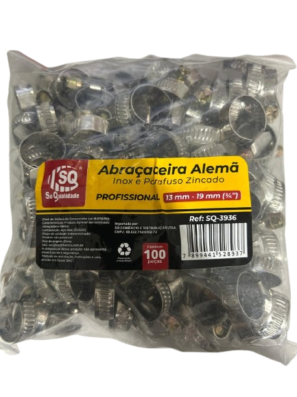 ABRACADEIRA EM MET 13MM - 19MM (3/4) 100 UNID