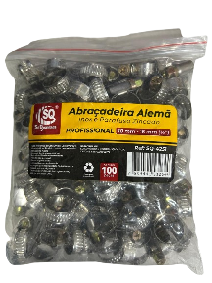 ABRACADEIRA MET 10MM - 16MM (1/2) 100 UNID