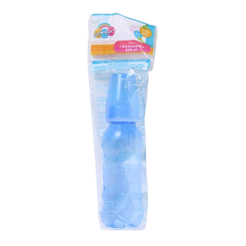 MAMADEIRA 240 ML CONV PVC RELEVO AZUL