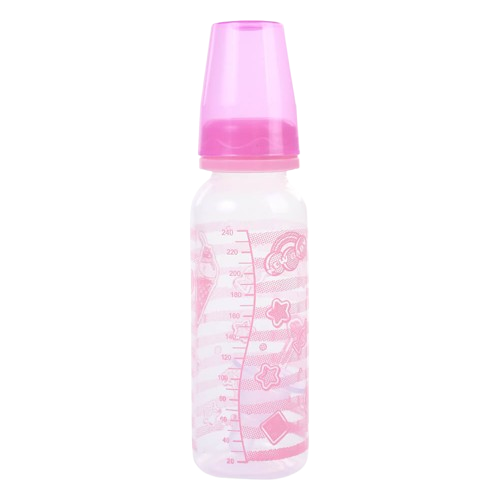 MAMADEIRA 240 ML CONV PVC PLUS DEC ROSA