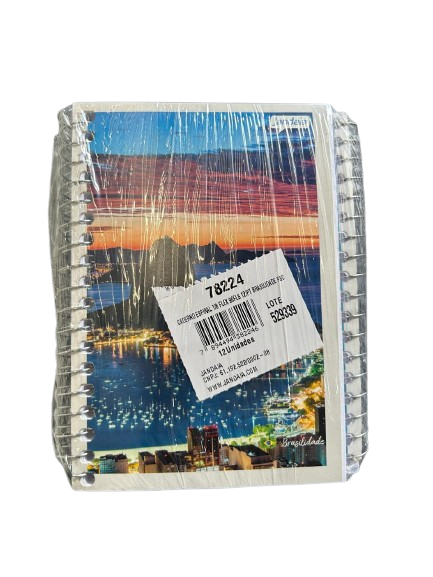 CADERNO (CADERNETA) 1/8 FLEX 96 FLS 12X01 BRASILIDADES