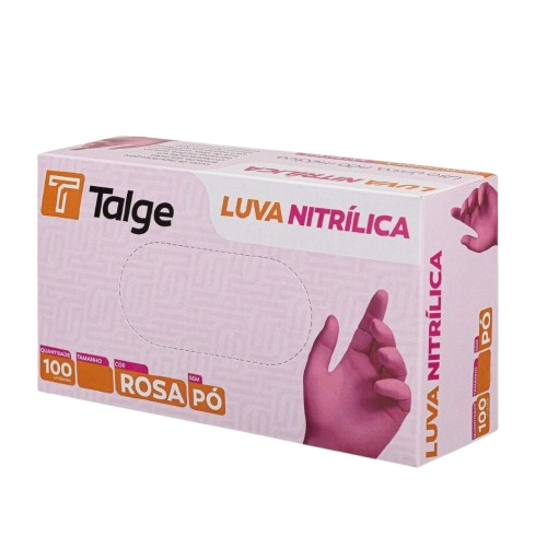 LUVA NITRILICA ROSA S PÓ - M