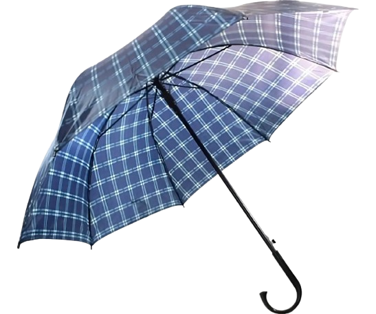 GUARDA CHUVA PORTARIA XADREZ AUTOMATICO CB CURVO