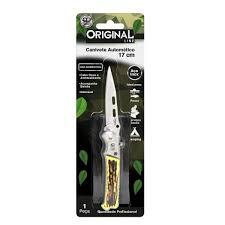 CANIVETE AUTOMÁTICO 17 CM CABO DE OSSO