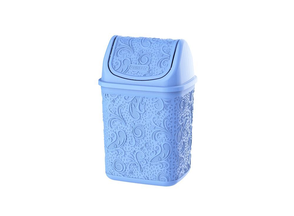 CESTO DE PIA RENDA FLORAL AZUL  4,5L