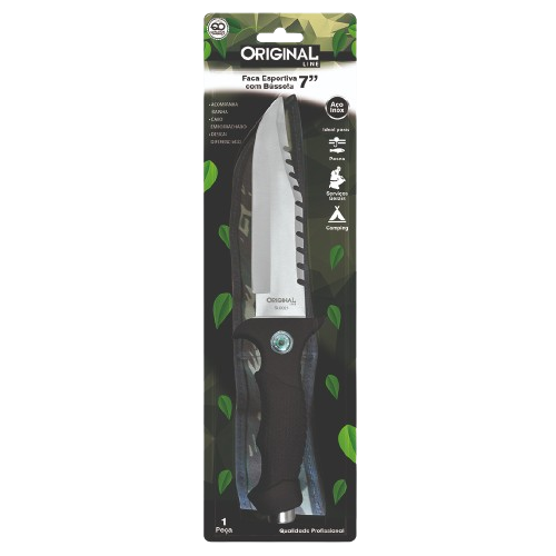 FACA ESPORTIVA COM BÚSSOLA 7''