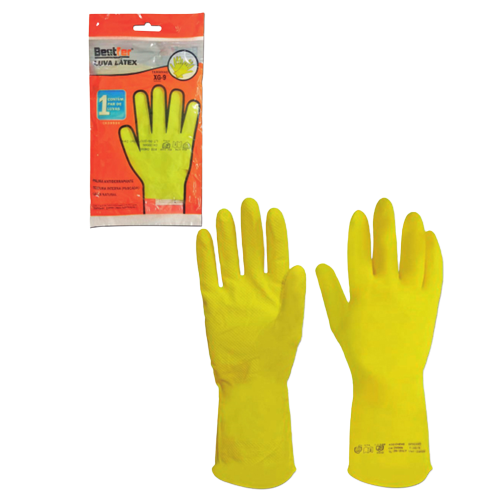 LUVA LATEX AMARELA XXG