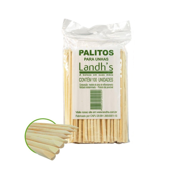 PALITO PARA UNHAS LANDH´S C/100 UND