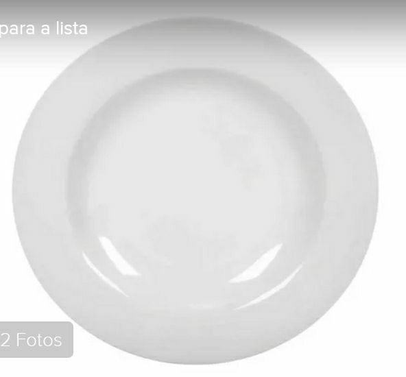 PRATO FUNDO BRANCO 25CM