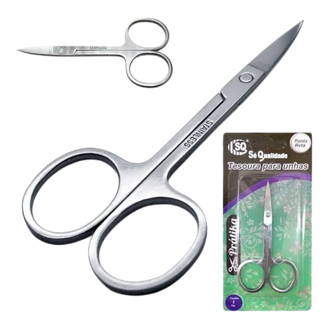 TESOURA  RETA 3 1/2 SQ2125 P UNHA PONTA RETA