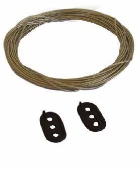 CORDA VARAL AÇO REVESTIDO PVC 15 MTS 1,65MM