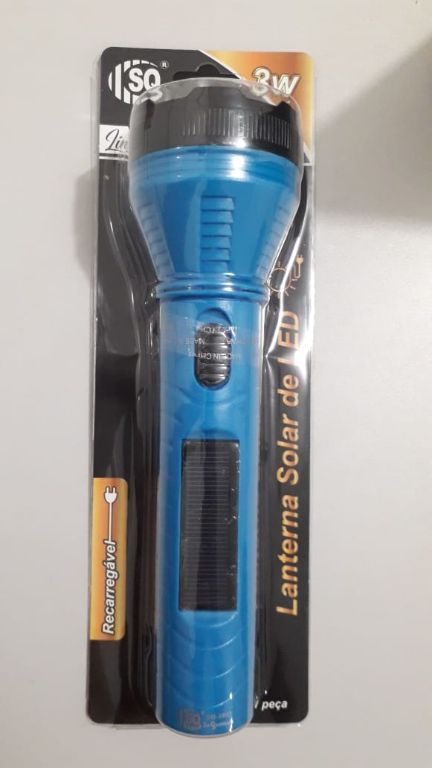 LANTERNA 1 LED 3W SOLAR SQ 3807