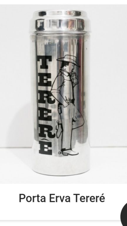 PORTA ERVA DE ALUMINIO C/ TAMPA