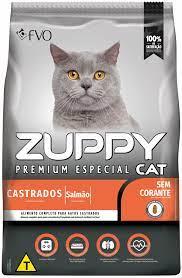 RACAO ZUPPY CAT CASTRADO 10.1KG SALMAO PREMIUM ESPECIAL