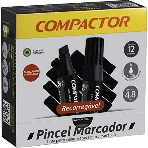PINCEL PERMANENTE PRETO 12UND