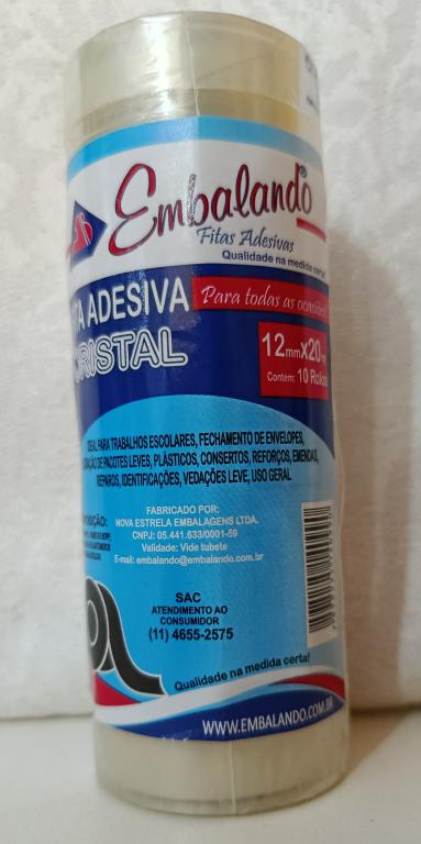 FITA ADESIVA 12X20MTS CRISTAL