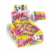 CHICLE BRINQ TATTOO 100UND TRUTTI-FRUTTI