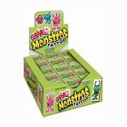 CHICLE BRINQ MONSTROS 100UND HORTELA
