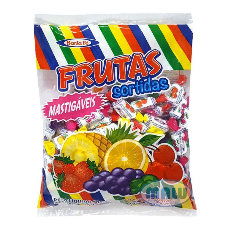 BALA SANTA FE 500G FRUTAS SORTIDAS - 2968