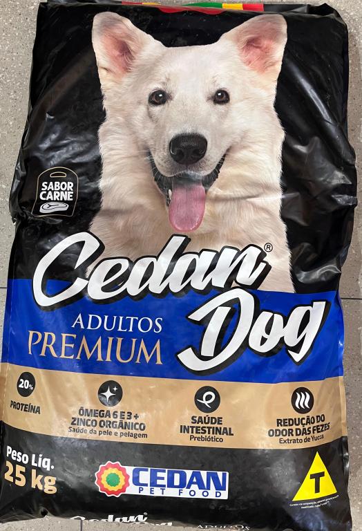 RAÇAO CEDAN DOG 25KG PREMIUN ADULTO CARNE - 3118